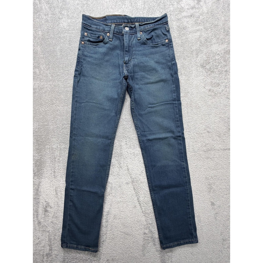 Levis 511 Jeans Mens 29x30 Medium Wash‎ Blue Slim Taper Stretch Denim